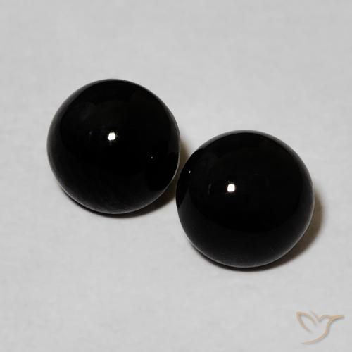 1.7 ct Round Onyx, 5.6 mm From Sri Lanka, Photo A