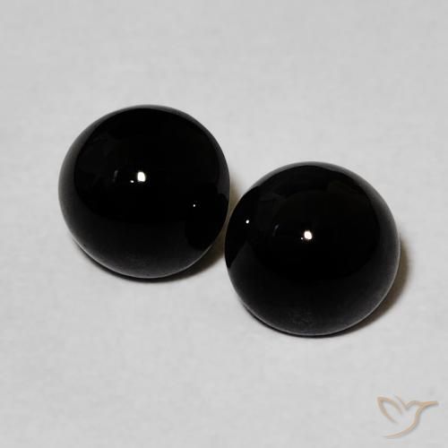 2.1 ct Round Onyx, 5.5 mm From Sri Lanka, Photo A