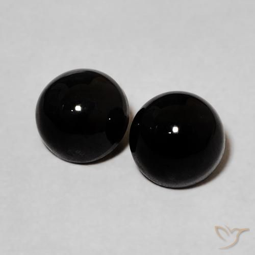 1.98 ct Round Onyx, 5.4 mm From Sri Lanka, Photo A