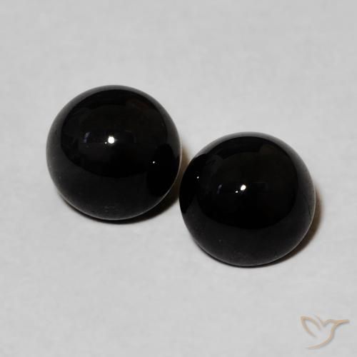 1.96 ct Round Onyx, 5.5 mm From Sri Lanka, Photo A