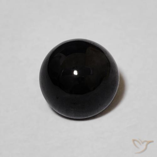 1.01ct Natural Black Onyx, Round, Opaque