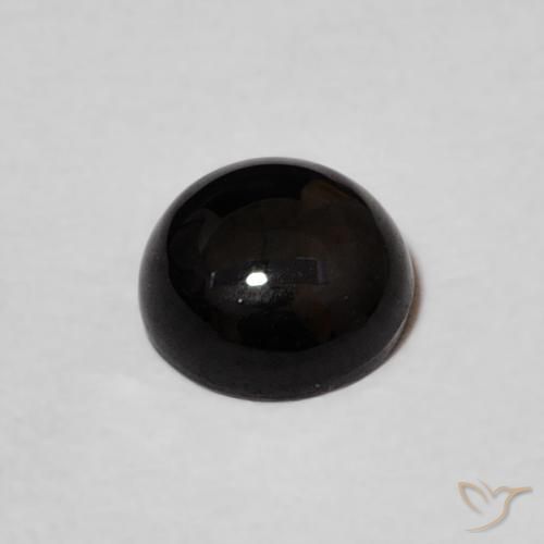 Onyx Gemstone in 5.5 mm (calibrated) Size for Sale, Onyx Stone in Black Color
