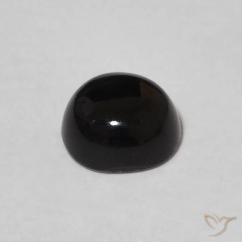 Onyx Gemstone in 5.5 mm (calibrated) Size for Sale, Onyx Stone in Black Color