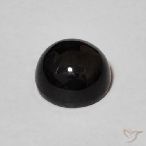 Onyx Gemstone in 5.5 mm (calibrated) Size for Sale, Onyx Stone in Black Color