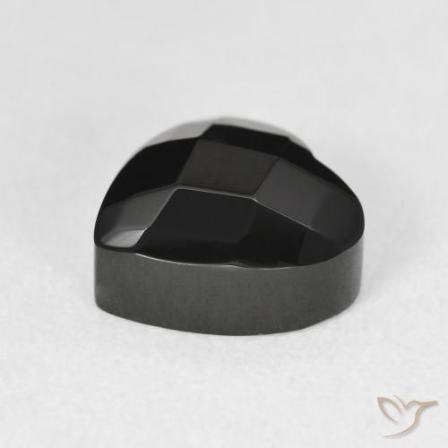 Onyx Gemstone in 10.5 x 10.4 mm Size for Sale, Onyx Stone in Black Color