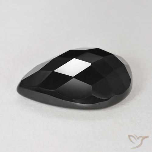 Onyx Gemstone in 18 x 13 mm (calibrated) Size for Sale, Onyx Stone in Black Color