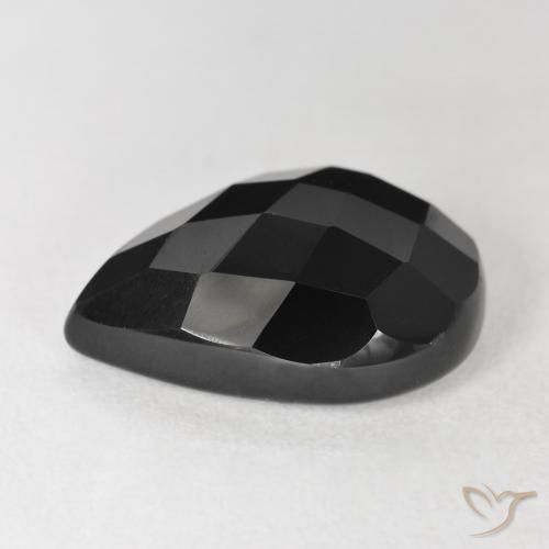 Onyx Gemstone in 18 x 13 mm (calibrated) Size for Sale, Onyx Stone in Black Color