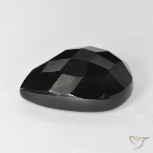 Onyx Gemstone in 18 x 13 mm (calibrated) Size for Sale, Onyx Stone in Black Color