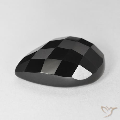 Onyx Gemstone in 18 x 13 mm (calibrated) Size for Sale, Onyx Stone in Black Color