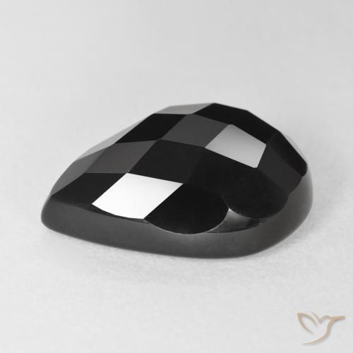 Onyx Gemstone in 18 x 13 mm (calibrated) Size for Sale, Onyx Stone in Black Color