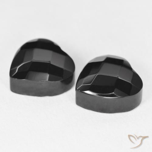 Onyx Gemstones in 10.5 x 10.5 mm Size for Sale, Onyx Stones in Black Color