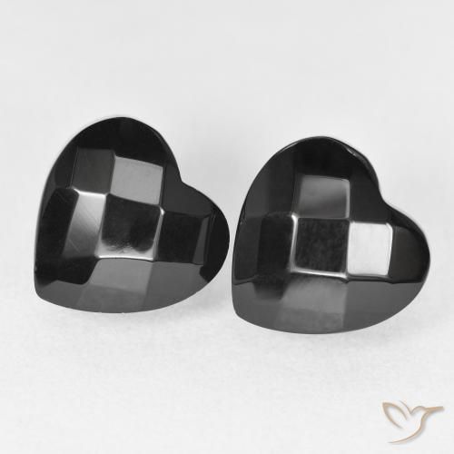 8.66ctw Natural Black Onyx, Heart, Opaque