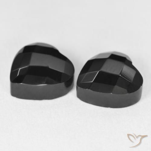 Onyx Gemstones in 10.5 x 10.5 mm Size for Sale, Onyx Stones in Black Color