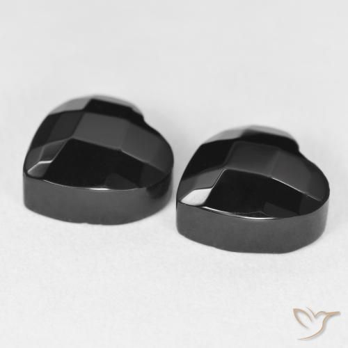 Onyx Gemstones in 10.4 x 10.4 mm Size for Sale, Onyx Stones in Black Color
