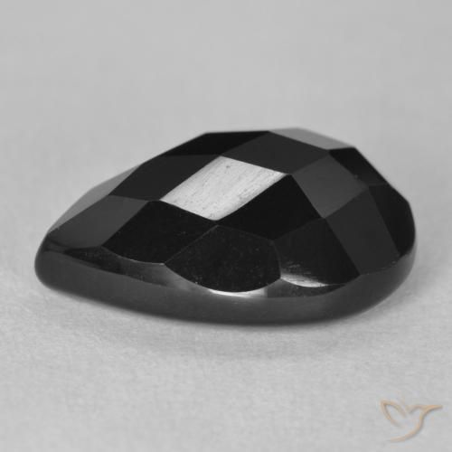 Onyx Gemstone in 18 x 13 mm (calibrated) Size for Sale, Onyx Stone in Black Color