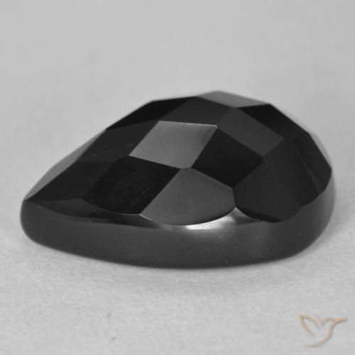 Onyx Gemstone in 18 x 13 mm (calibrated) Size for Sale, Onyx Stone in Black Color