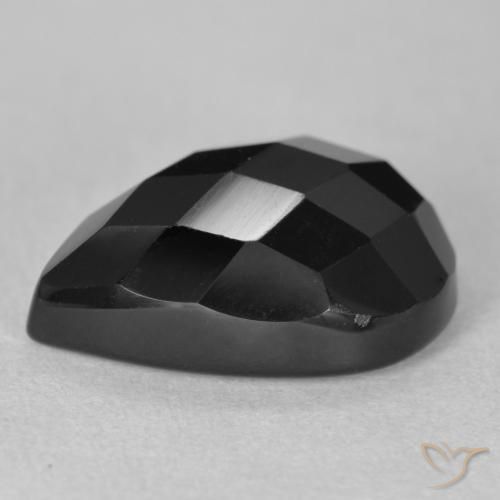 Onyx Gemstone in 18 x 13 mm (calibrated) Size for Sale, Onyx Stone in Black Color