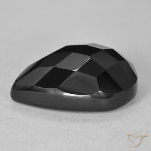 Onyx Gemstone in 18 x 13 mm (calibrated) Size for Sale, Onyx Stone in Black Color
