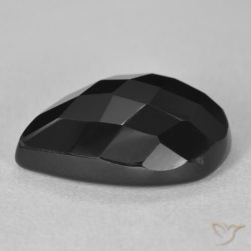 Onyx Gemstone in 18 x 13 mm (calibrated) Size for Sale, Onyx Stone in Black Color