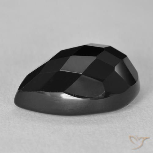 Onyx Gemstone in 18 x 13 mm (calibrated) Size for Sale, Onyx Stone in Black Color