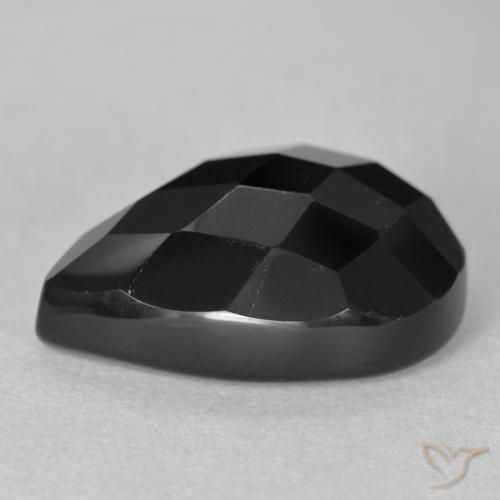 Onyx Gemstone in 18 x 13 mm (calibrated) Size for Sale, Onyx Stone in Black Color