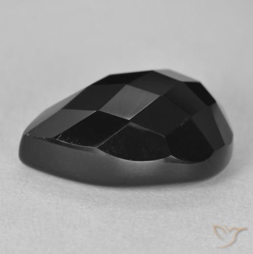 Onyx Gemstone in 18 x 13 mm (calibrated) Size for Sale, Onyx Stone in Black Color