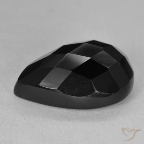 Onyx Gemstone in 18 x 13 mm (calibrated) Size for Sale, Onyx Stone in Black Color