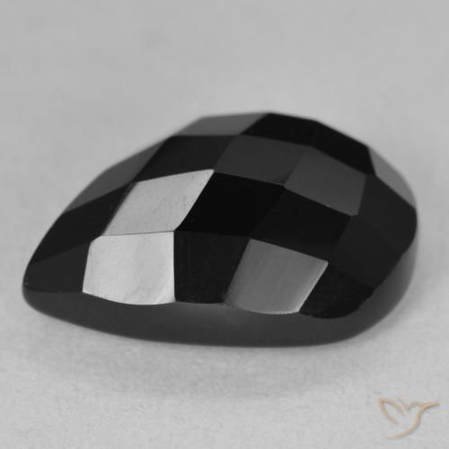 Onyx Gemstone in 18 x 13 mm (calibrated) Size for Sale, Onyx Stone in Black Color
