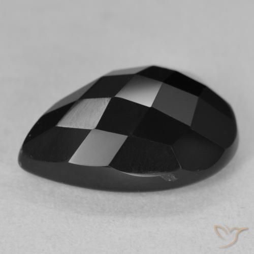 Onyx Gemstone in 18 x 13 mm (calibrated) Size for Sale, Onyx Stone in Black Color