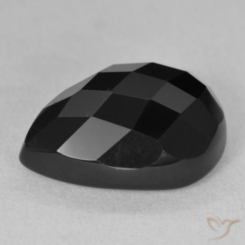 Onyx Gemstone in 18 x 13 mm (calibrated) Size for Sale, Onyx Stone in Black Color