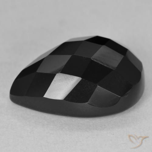 Onyx Gemstone in 18 x 13 mm (calibrated) Size for Sale, Onyx Stone in Black Color