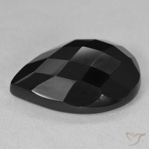 Onyx Gemstone in 18 x 13 mm (calibrated) Size for Sale, Onyx Stone in Black Color