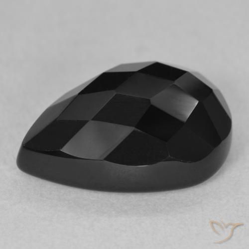 Onyx Gemstone in 18 x 13 mm (calibrated) Size for Sale, Onyx Stone in Black Color