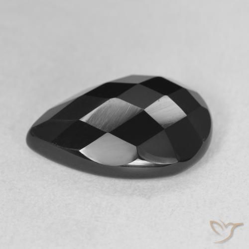Onyx Gemstone in 16 x 12 mm (calibrated) Size for Sale, Onyx Stone in Black Color