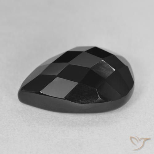 Onyx Gemstone in 18 x 13 mm (calibrated) Size for Sale, Onyx Stone in Black Color
