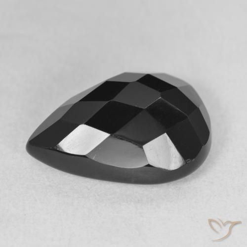 Onyx Gemstone in 18 x 13 mm (calibrated) Size for Sale, Onyx Stone in Black Color