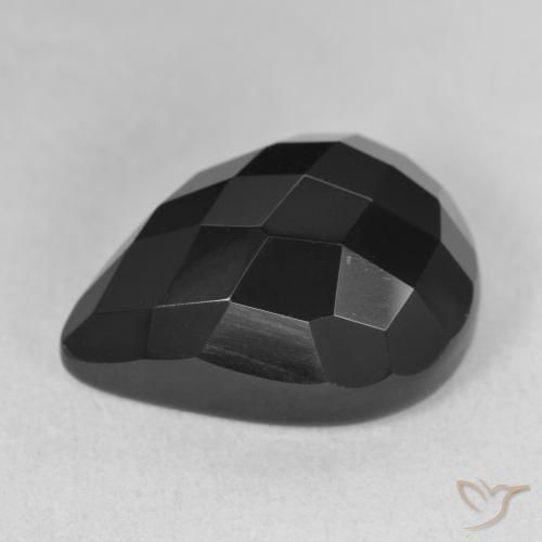 Onyx Gemstone in 18.3 x 14.1 mm Size for Sale, Onyx Stone in Black Color