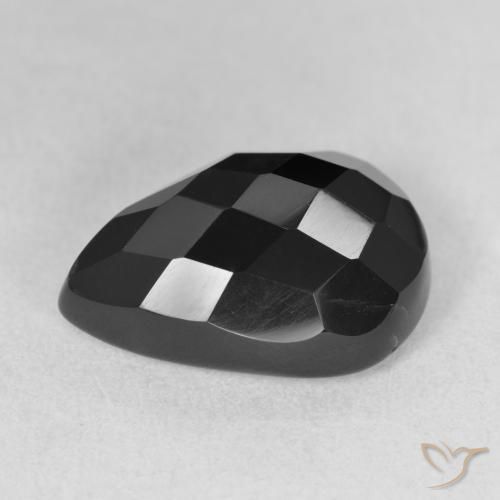 Onyx Gemstone in 18 x 13 mm (calibrated) Size for Sale, Onyx Stone in Black Color
