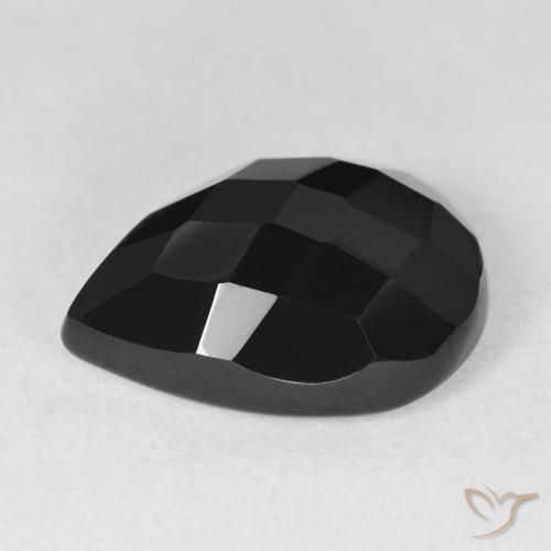 Onyx Gemstone in 18 x 13 mm (calibrated) Size for Sale, Onyx Stone in Black Color
