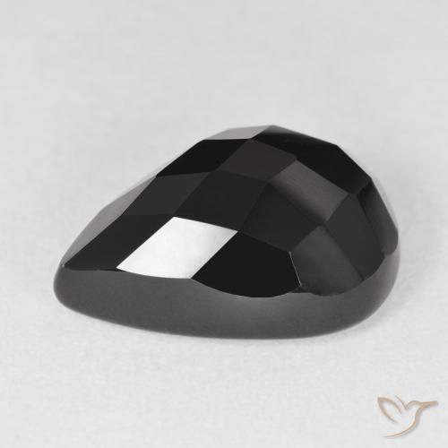 Onyx Gemstone in 18 x 13 mm (calibrated) Size for Sale, Onyx Stone in Black Color