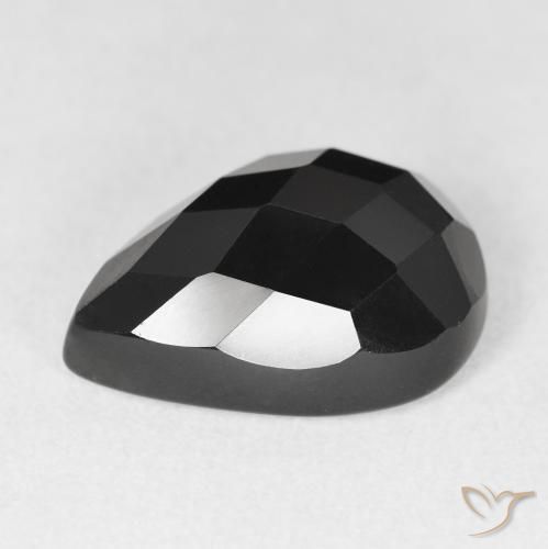 Onyx Gemstone in 18 x 13 mm (calibrated) Size for Sale, Onyx Stone in Black Color