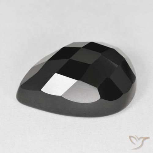 Onyx Gemstone in 18 x 13 mm (calibrated) Size for Sale, Onyx Stone in Black Color