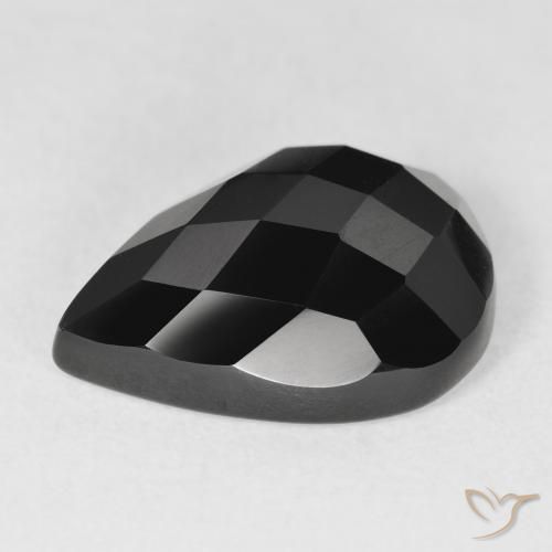 Onyx Gemstone in 18 x 13 mm (calibrated) Size for Sale, Onyx Stone in Black Color