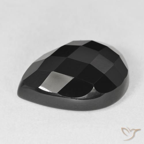 Onyx Gemstone in 18 x 13 mm (calibrated) Size for Sale, Onyx Stone in Black Color