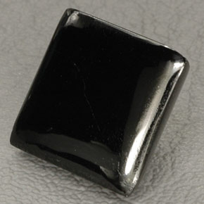 23.46 ct Black Onyx Gemstone, Onyx Gem in Baguette Cabochon Shape for Sale.