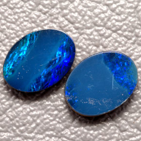 1.39 ct Multicolor Opal Doublet Gemstone, Opal Doublet Gem in Oval Cabochon Shape for Sale.