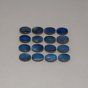 Opal Doublet Gemstones in 8 x 6 mm (calibrated) Size for Sale, Opal Doublet Stones in Multicolor Color
