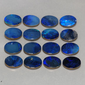 11.42 ct Multicolor Opal Doublet Gemstone, Opal Doublet Gem in Oval Cabochon Shape for Sale.