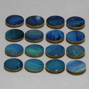 11.94 ct Multicolor Opal Doublet Gemstone, Opal Doublet Gem in Oval Cabochon Shape for Sale.