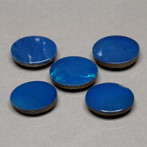 3.65 ct Multicolor Opal Doublet Stone, Natural Opal Doublet in Oval Cabochon Shape for Sale
